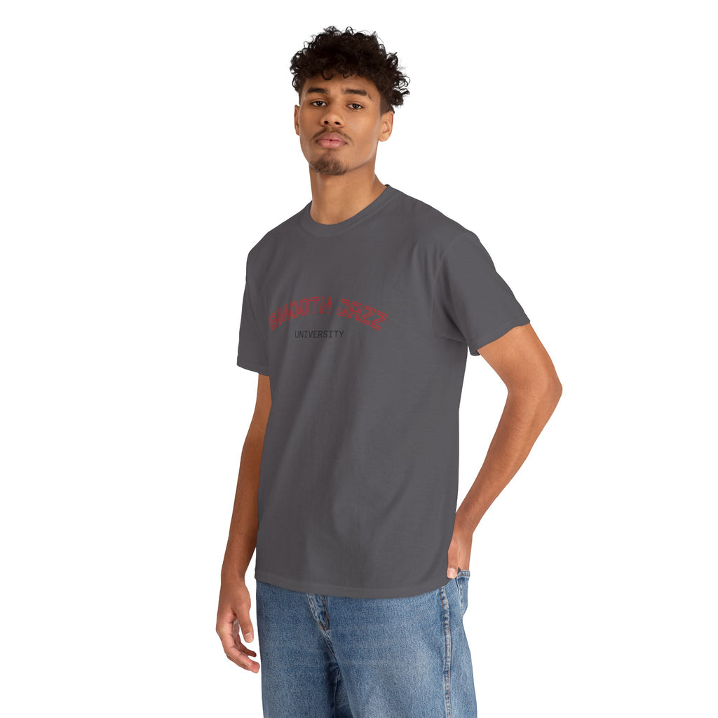 Smooth Jazz University Tee — Retro Campus Style T-Shirt