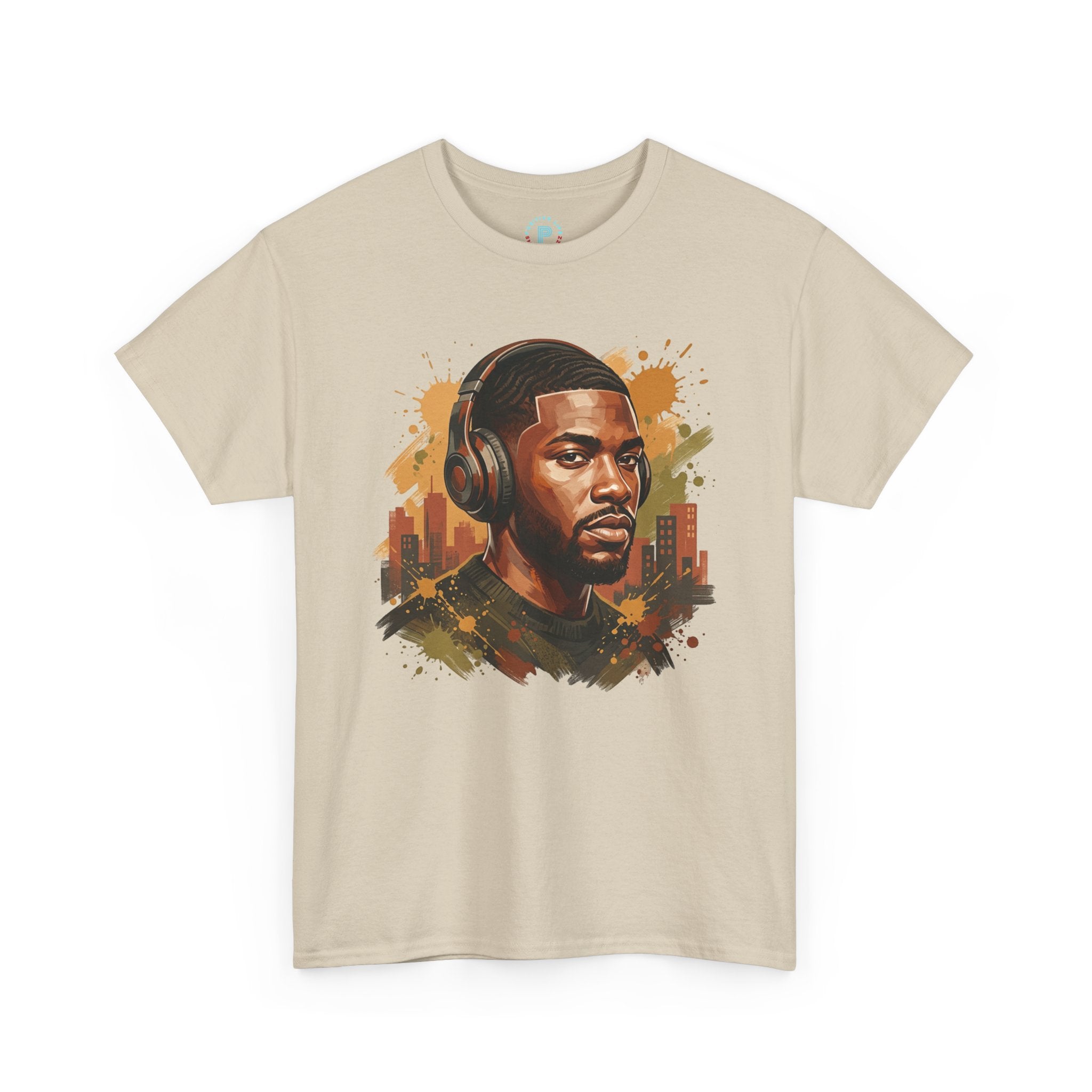 Portrait Headphones Tee — Urban Music Vibes Graphic T-Shirt