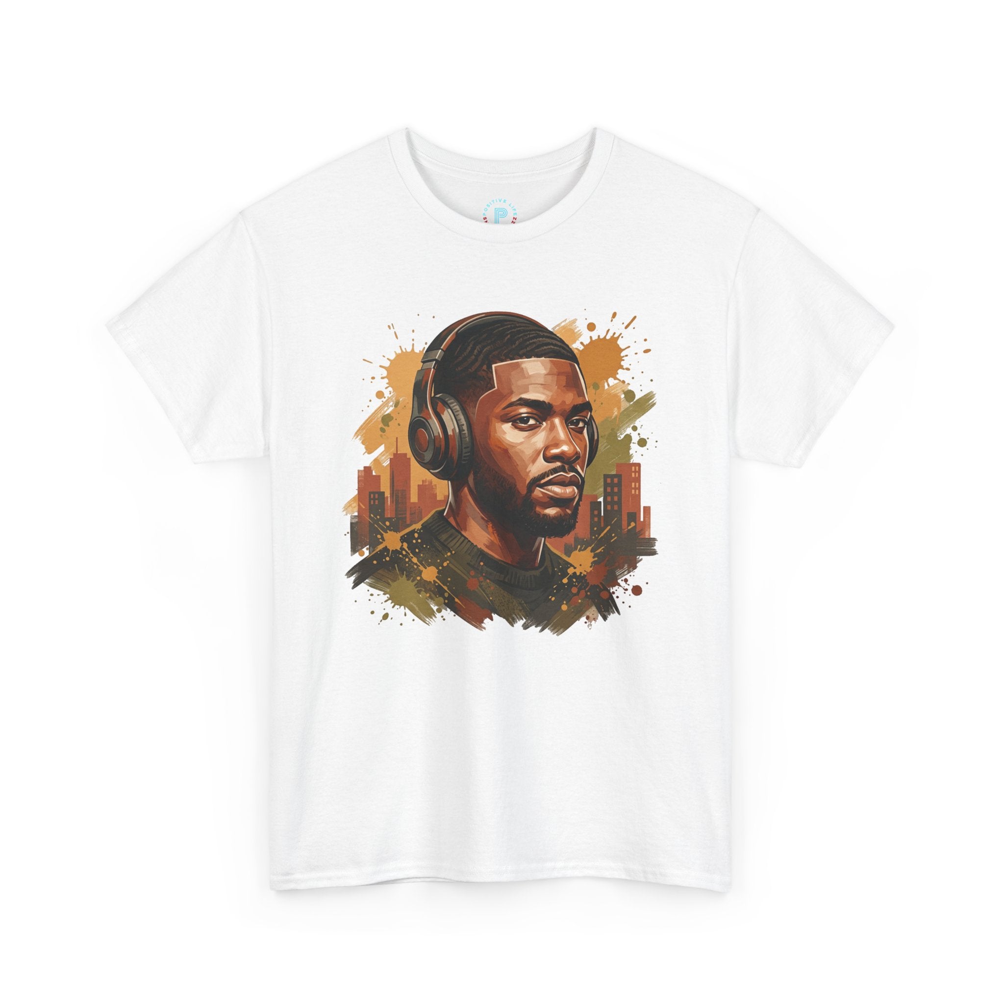 Portrait Headphones Tee — Urban Music Vibes Graphic T-Shirt