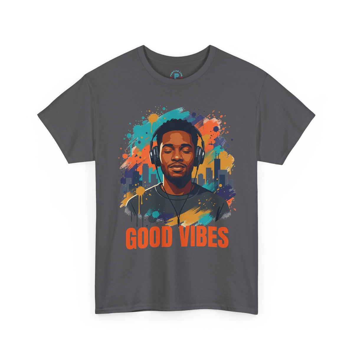 Good Vibes Tee — Retro Music Graphic T-Shirt for Music Lovers