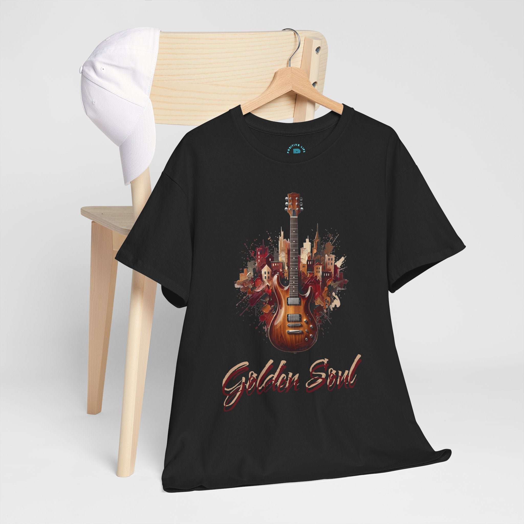 Guitar Skyline T‑Shirt — Electric Guitar Music Tee