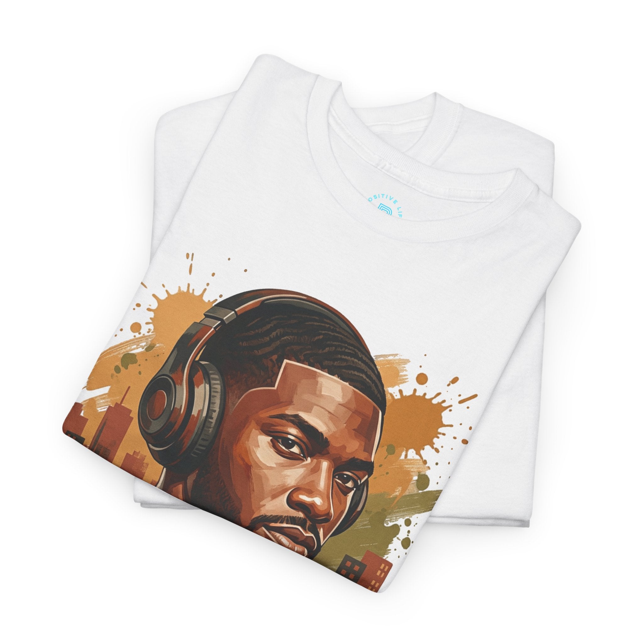 Portrait Headphones Tee — Urban Music Vibes Graphic T-Shirt