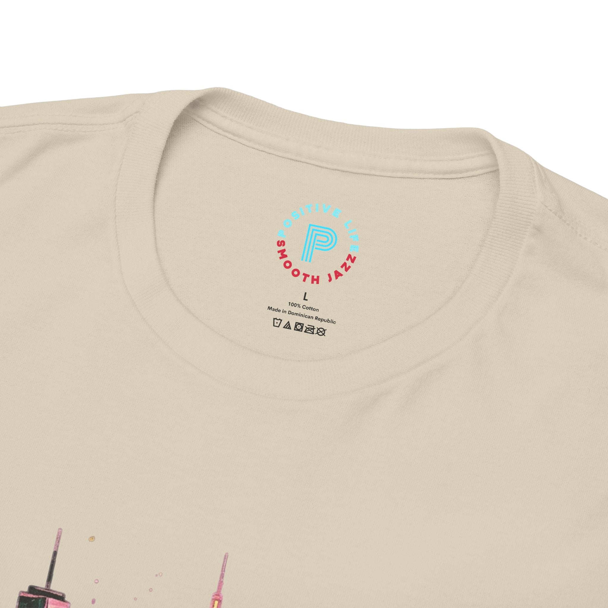 City Skyline Watercolor T-Shirt — Musical Notes Urban Graphic Tee