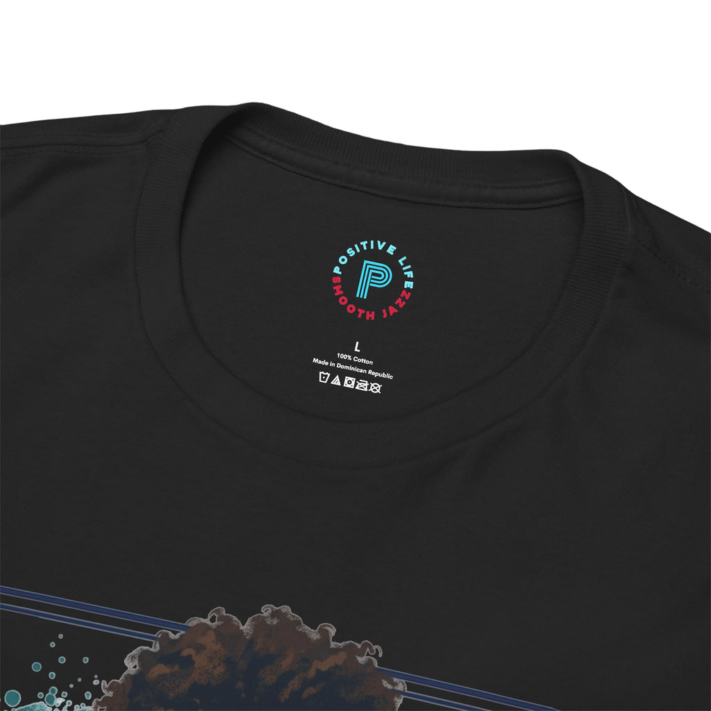 Saxophone Jazz Musician T-Shirt – Soulful Female Sax Player City Skyline Tee