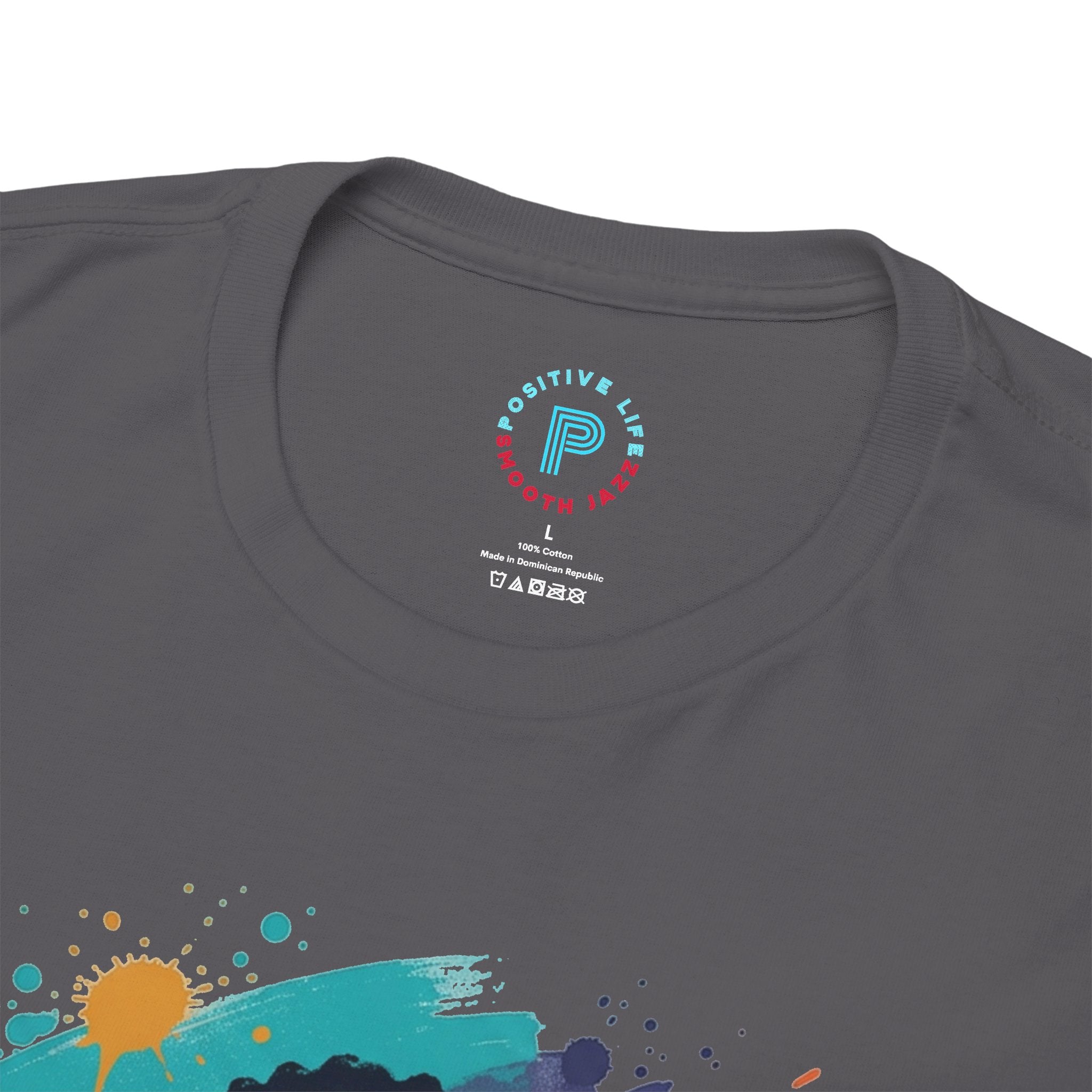 Music Lover Graphic Tee — Colorful Headphones Portrait T-Shirt
