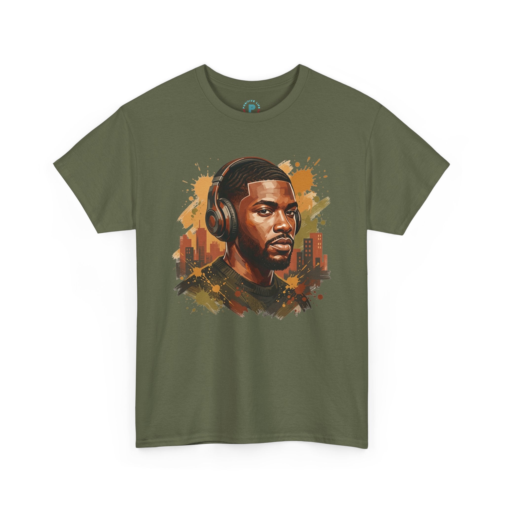 Portrait Headphones Tee — Urban Music Vibes Graphic T-Shirt