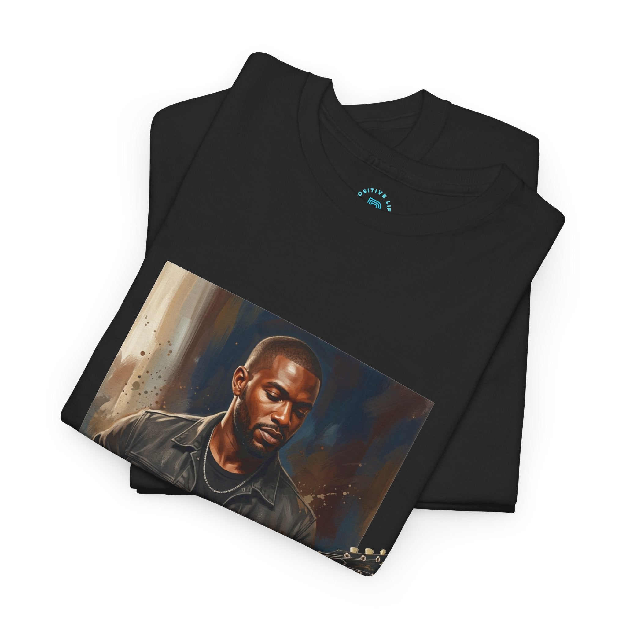 Guitarist Portrait T-Shirt — Soulful Electric Guitar Music Tee