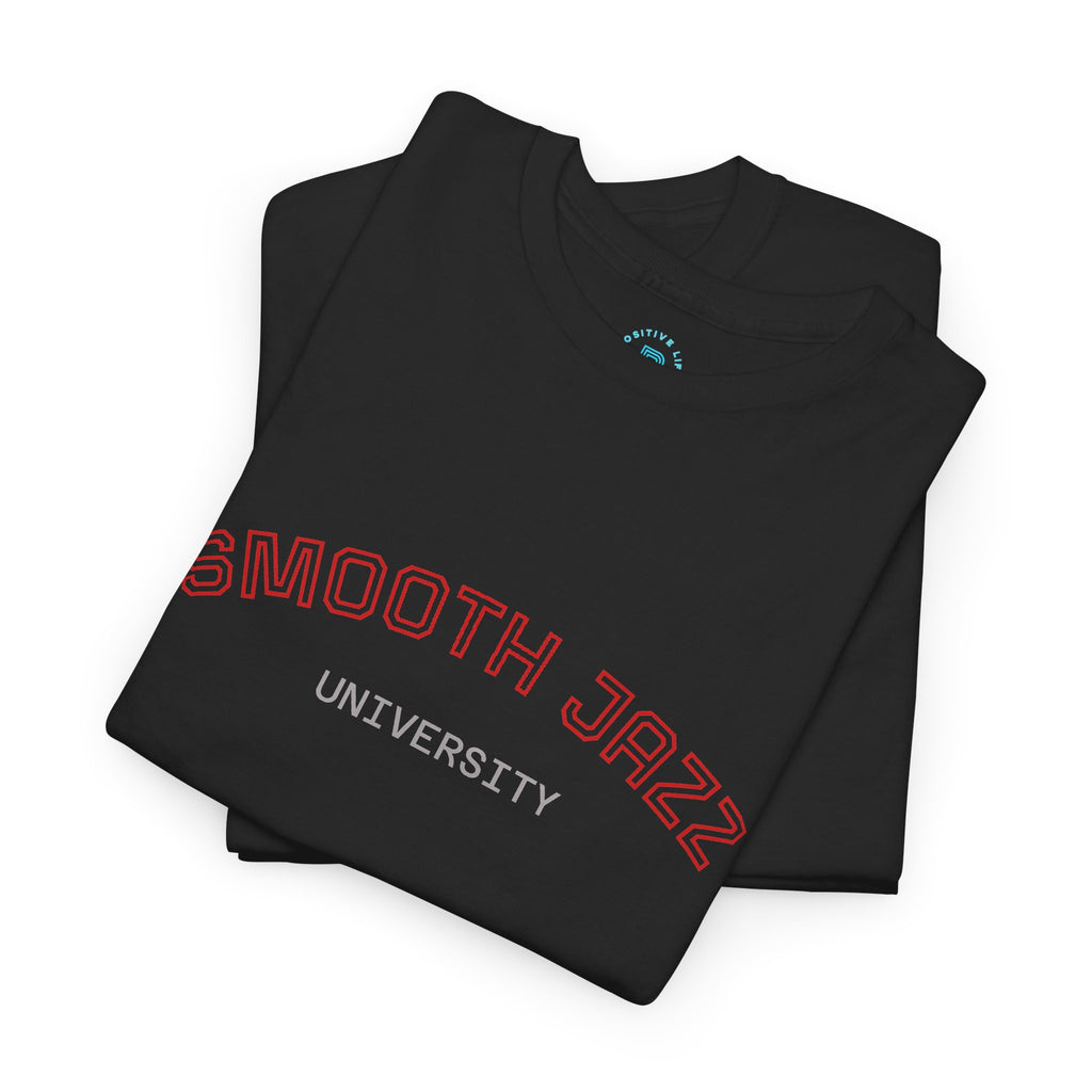 Smooth Jazz University Tee — Retro Campus Style T-Shirt