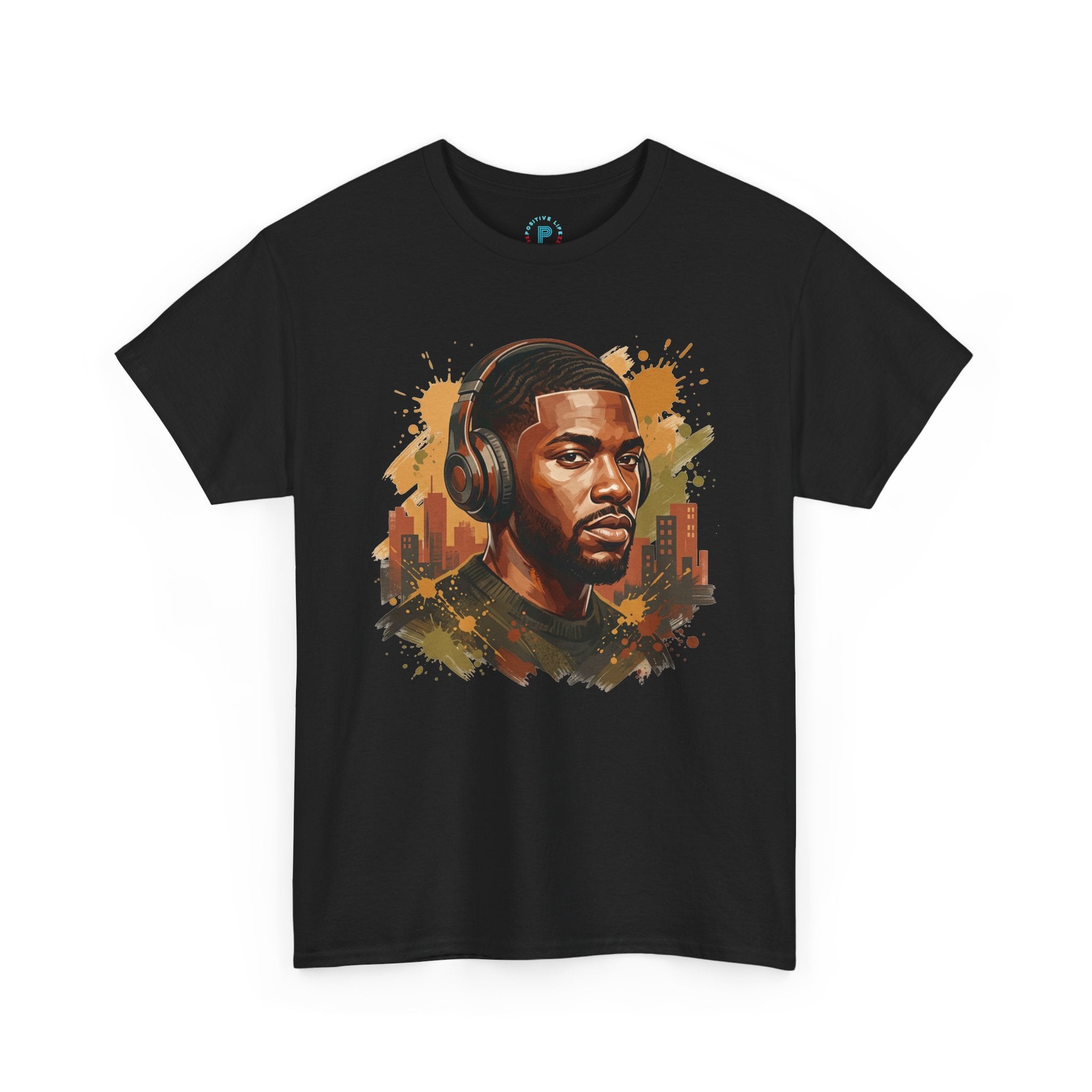 Portrait Headphones Tee — Urban Music Vibes Graphic T-Shirt