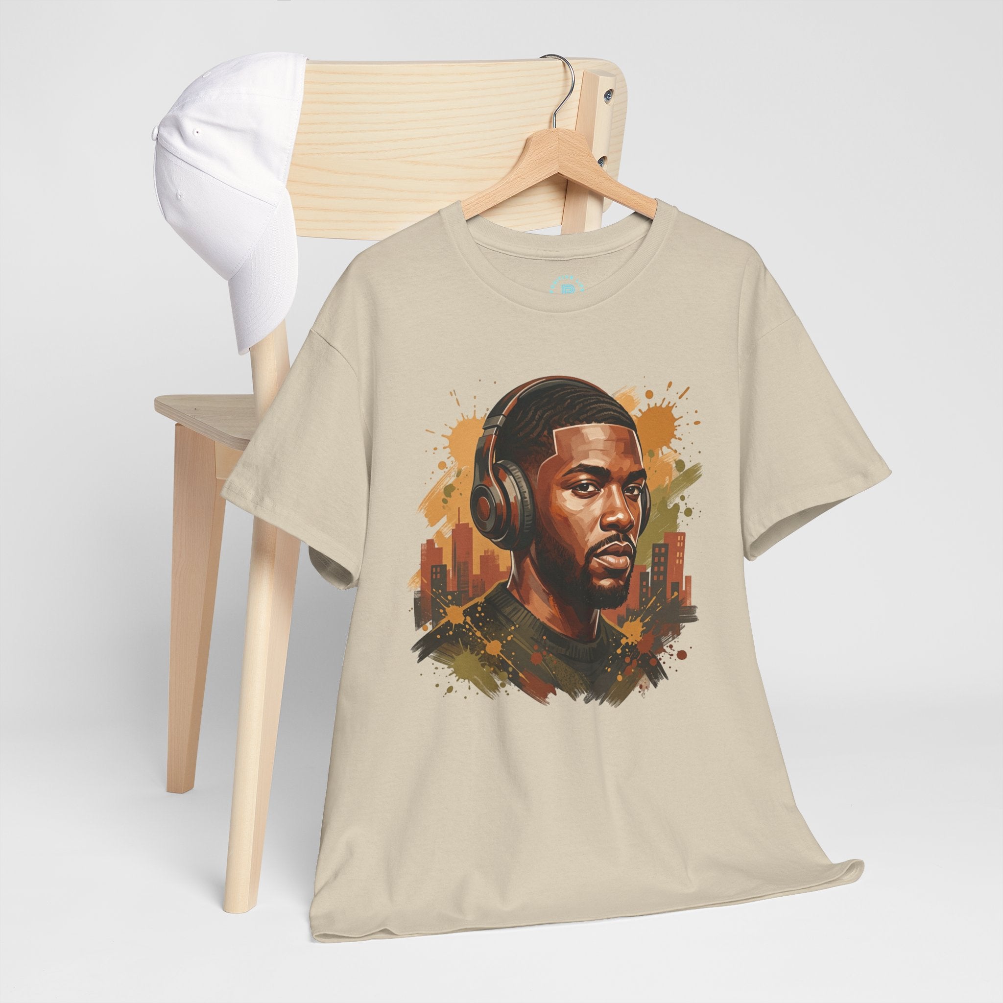 Portrait Headphones Tee — Urban Music Vibes Graphic T-Shirt