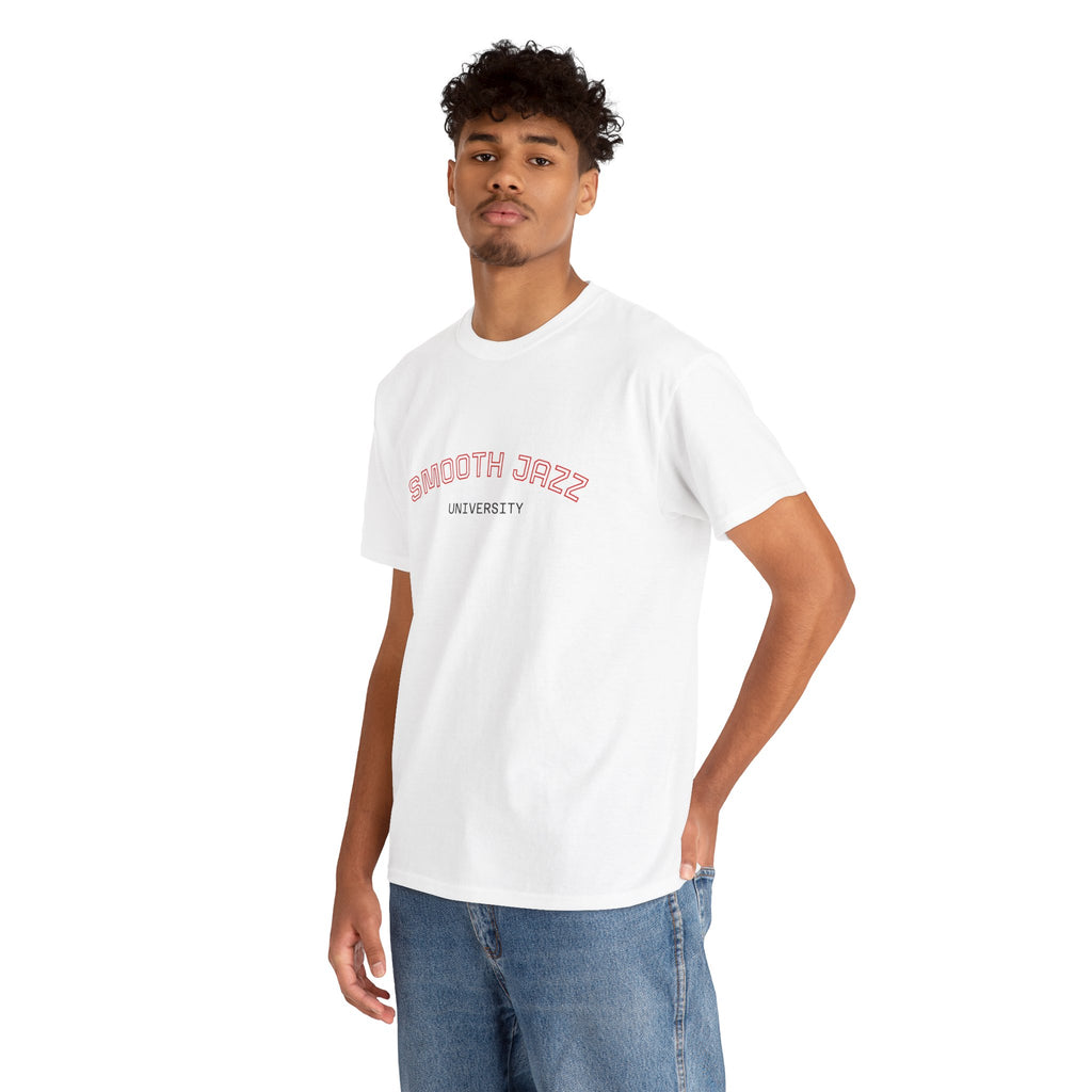 Smooth Jazz University Tee — Retro Campus Style T-Shirt