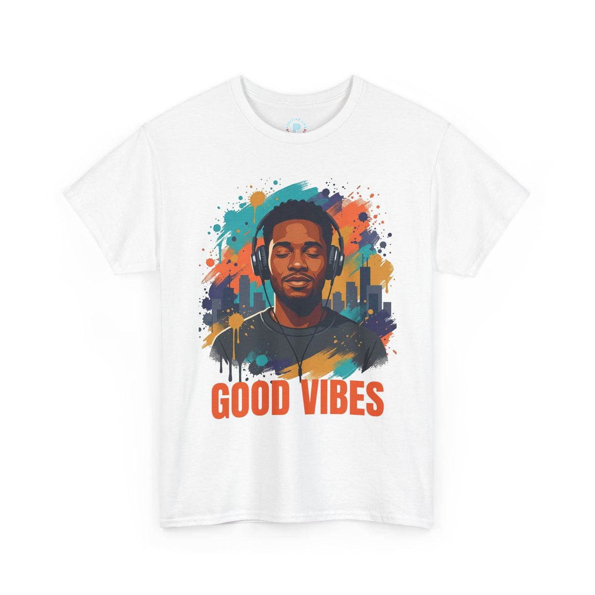 Good Vibes Tee — Retro Music Graphic T-Shirt for Music Lovers