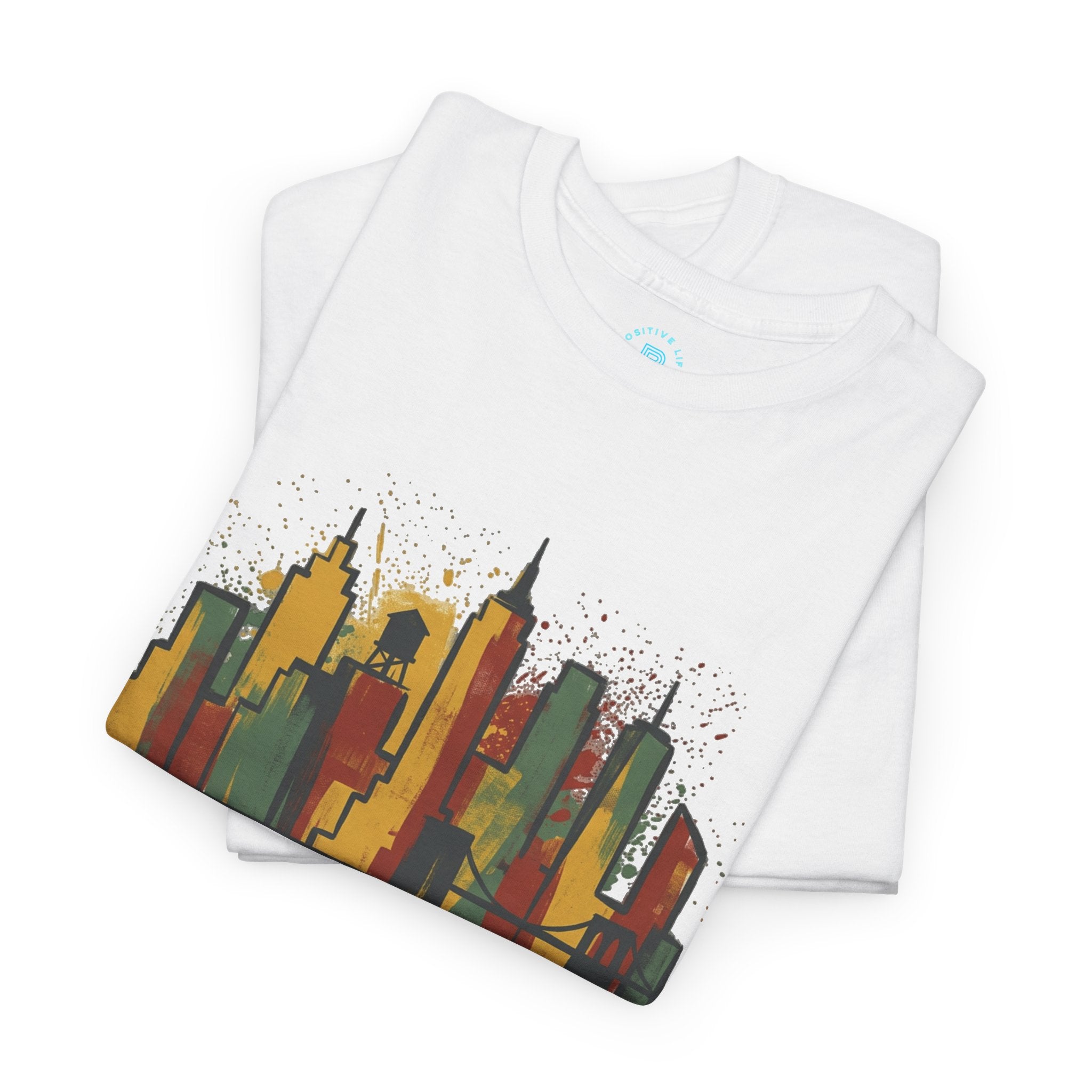 City Skyline T‑Shirt — Colorful Urban Skyline Graphic Tee