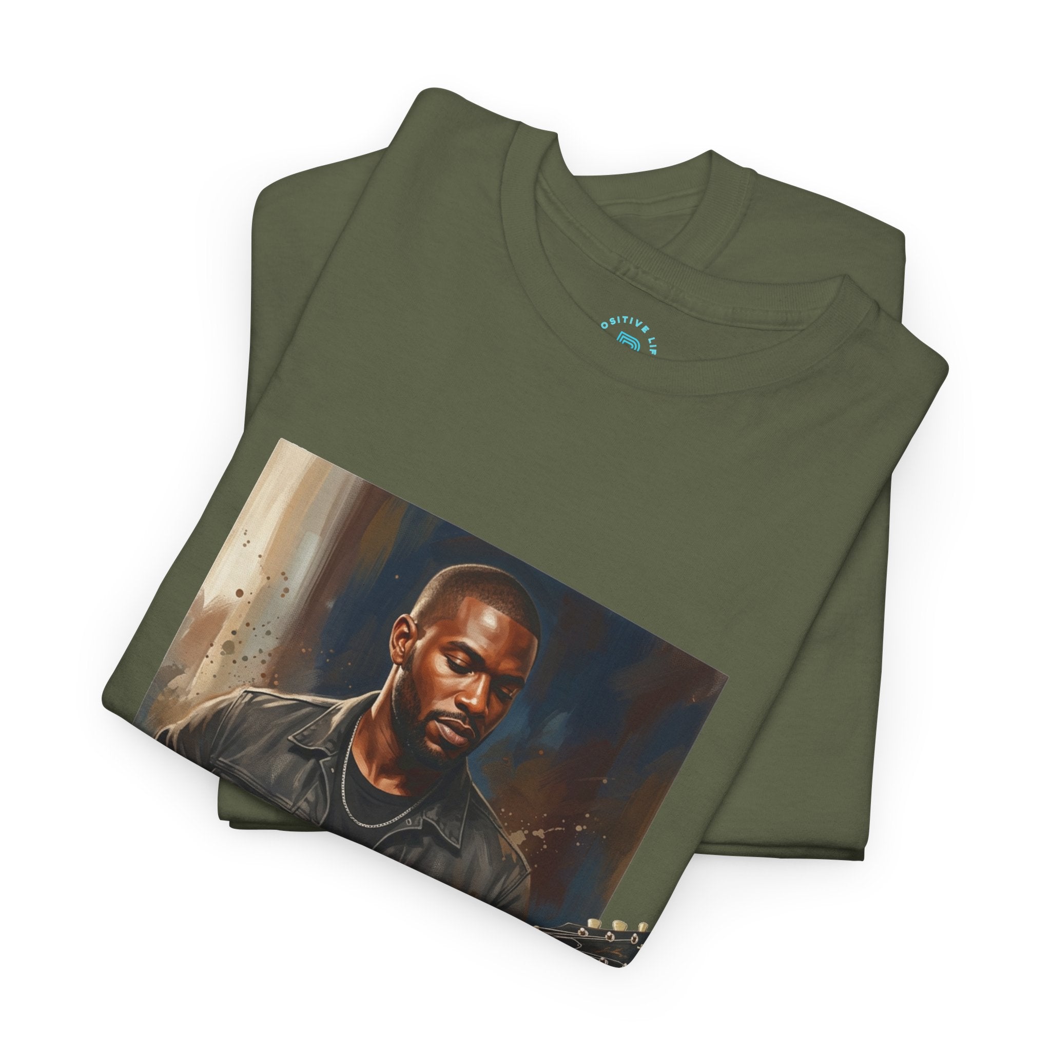 Guitarist Portrait T-Shirt — Soulful Electric Guitar Music Tee