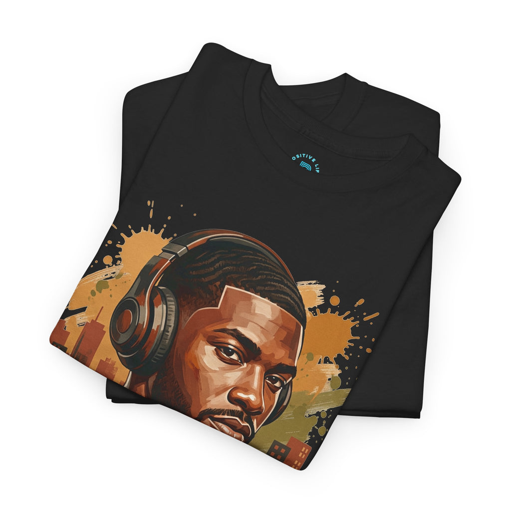 Portrait Headphones Tee — Urban Music Vibes Graphic T-Shirt