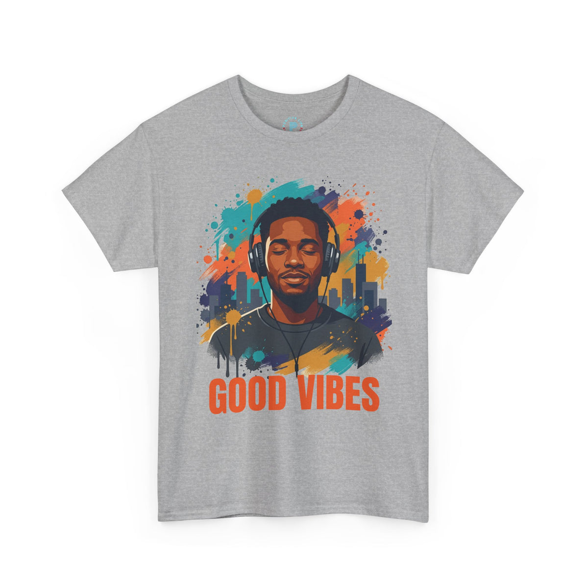 Good Vibes Tee — Retro Music Graphic T-Shirt for Music Lovers