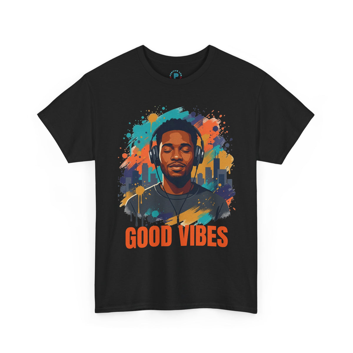 Good Vibes Tee — Retro Music Graphic T-Shirt for Music Lovers