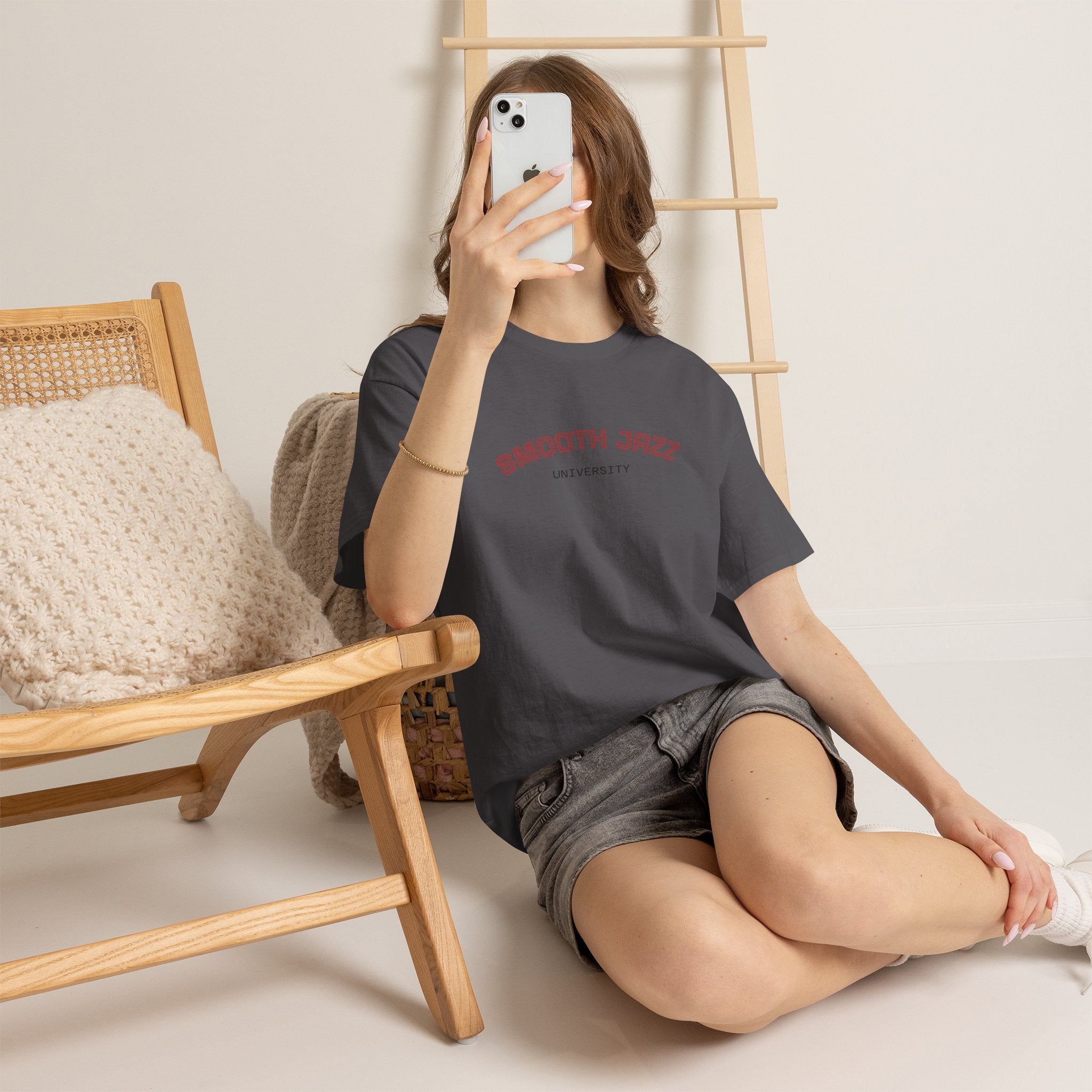 Smooth Jazz University Tee — Retro Campus Style T-Shirt