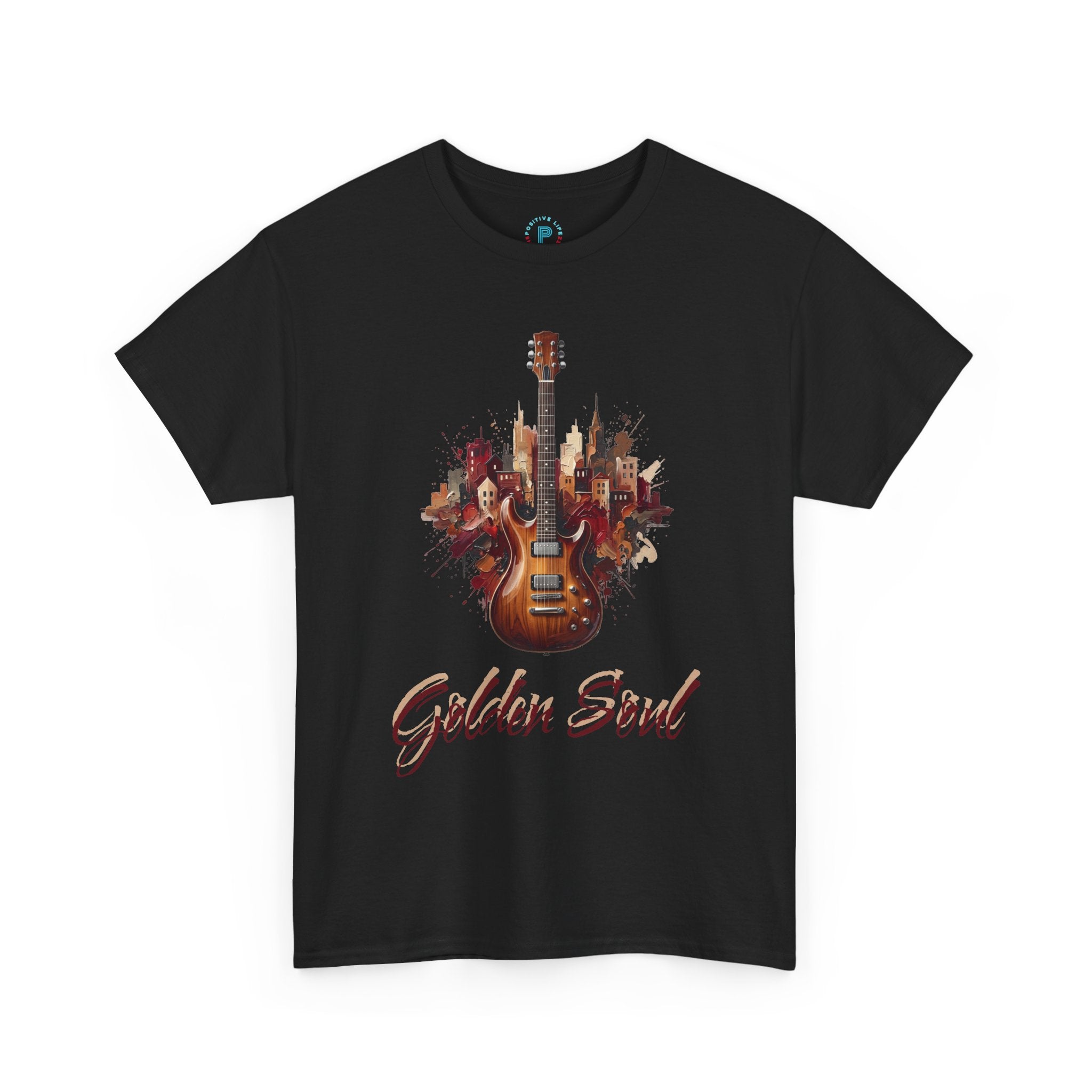 Guitar Skyline T‑Shirt — Electric Guitar Music Tee