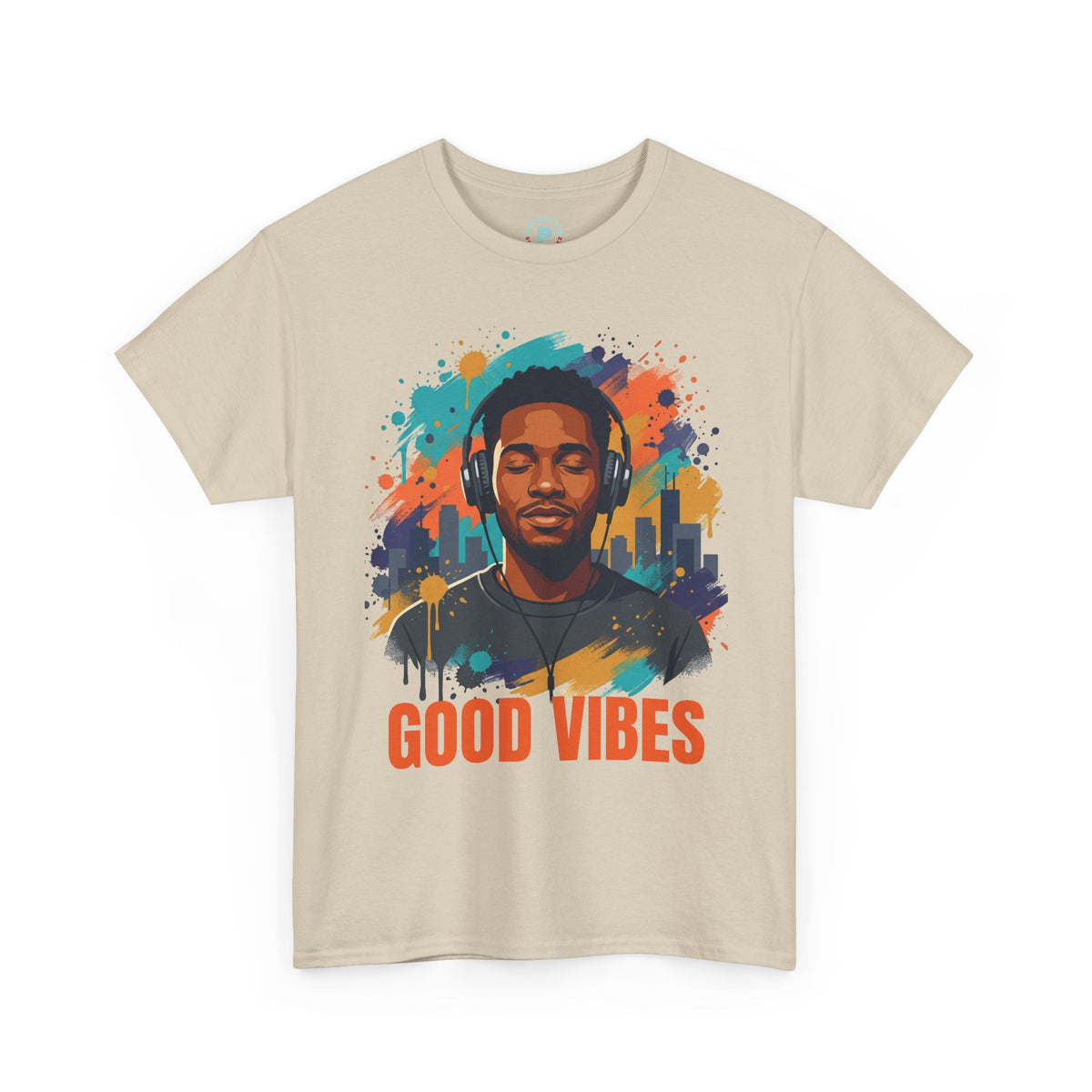 Good Vibes Tee — Retro Music Graphic T-Shirt for Music Lovers