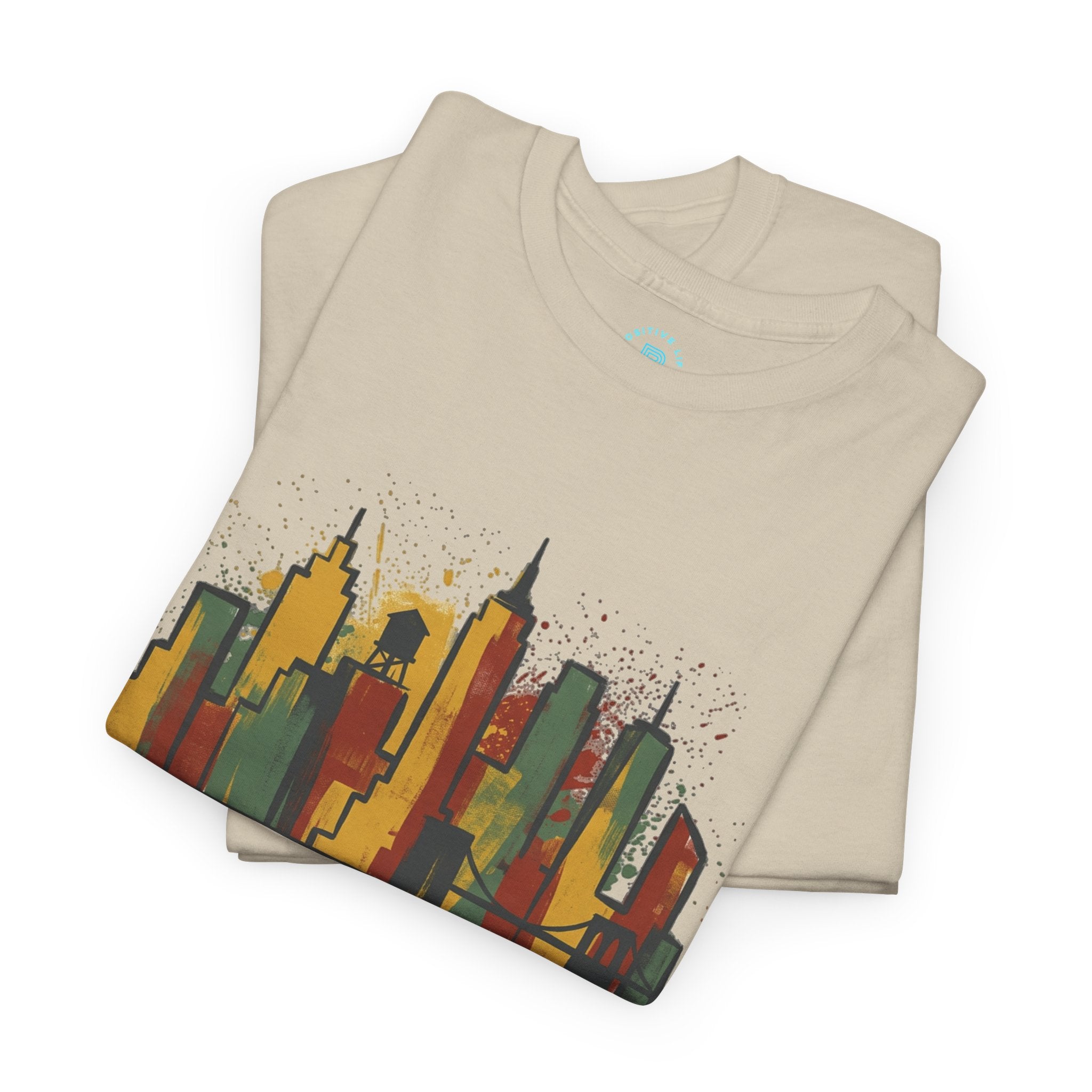City Skyline T‑Shirt — Colorful Urban Skyline Graphic Tee