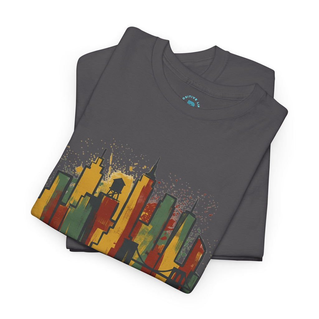 City Skyline T‑Shirt — Colorful Urban Skyline Graphic Tee
