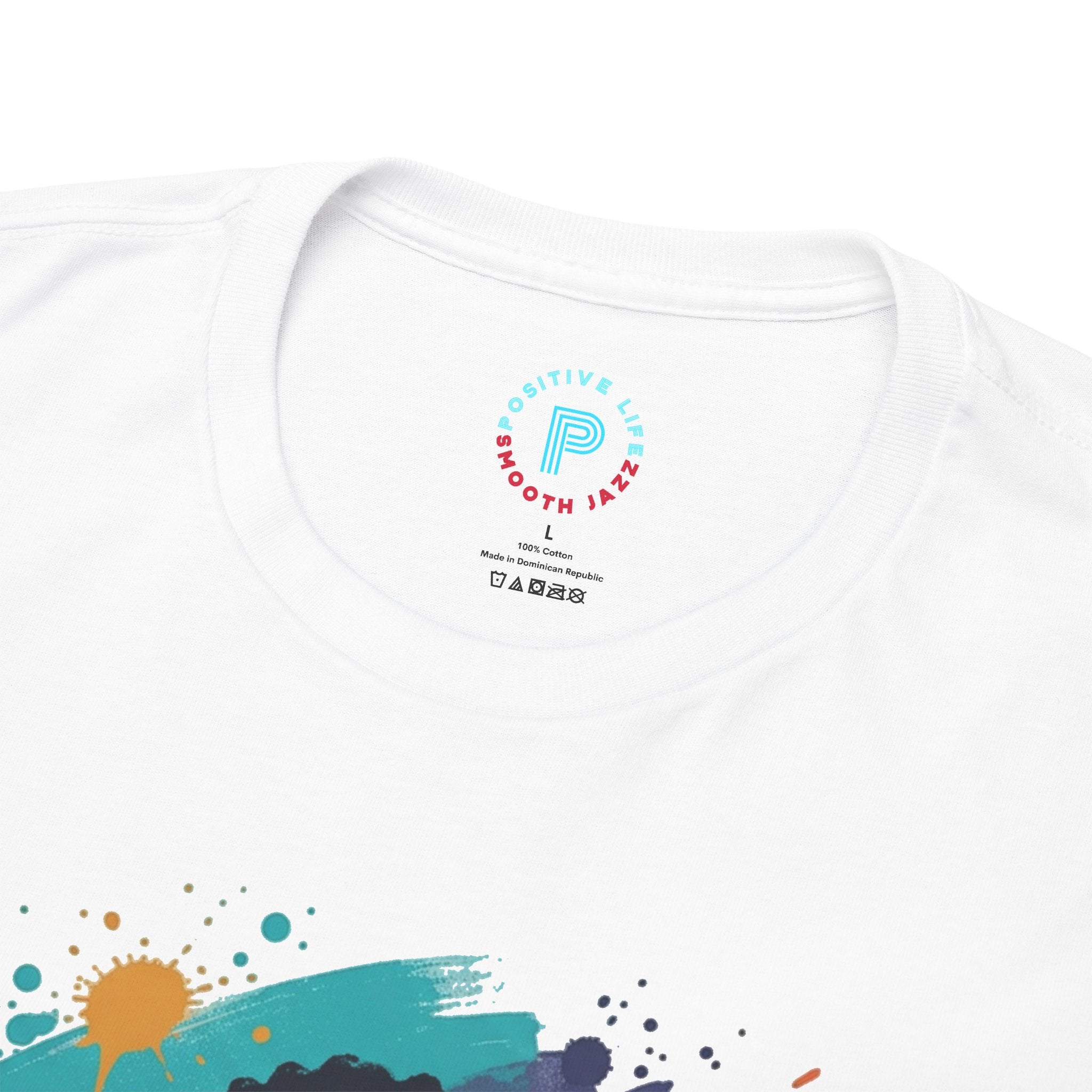 Music Lover Graphic Tee — Colorful Headphones Portrait T-Shirt