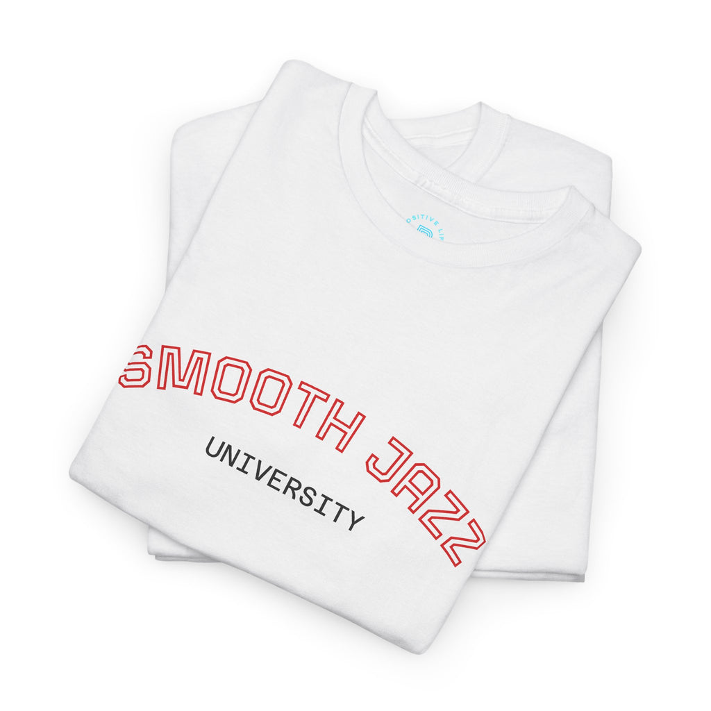 Smooth Jazz University Tee — Retro Campus Style T-Shirt