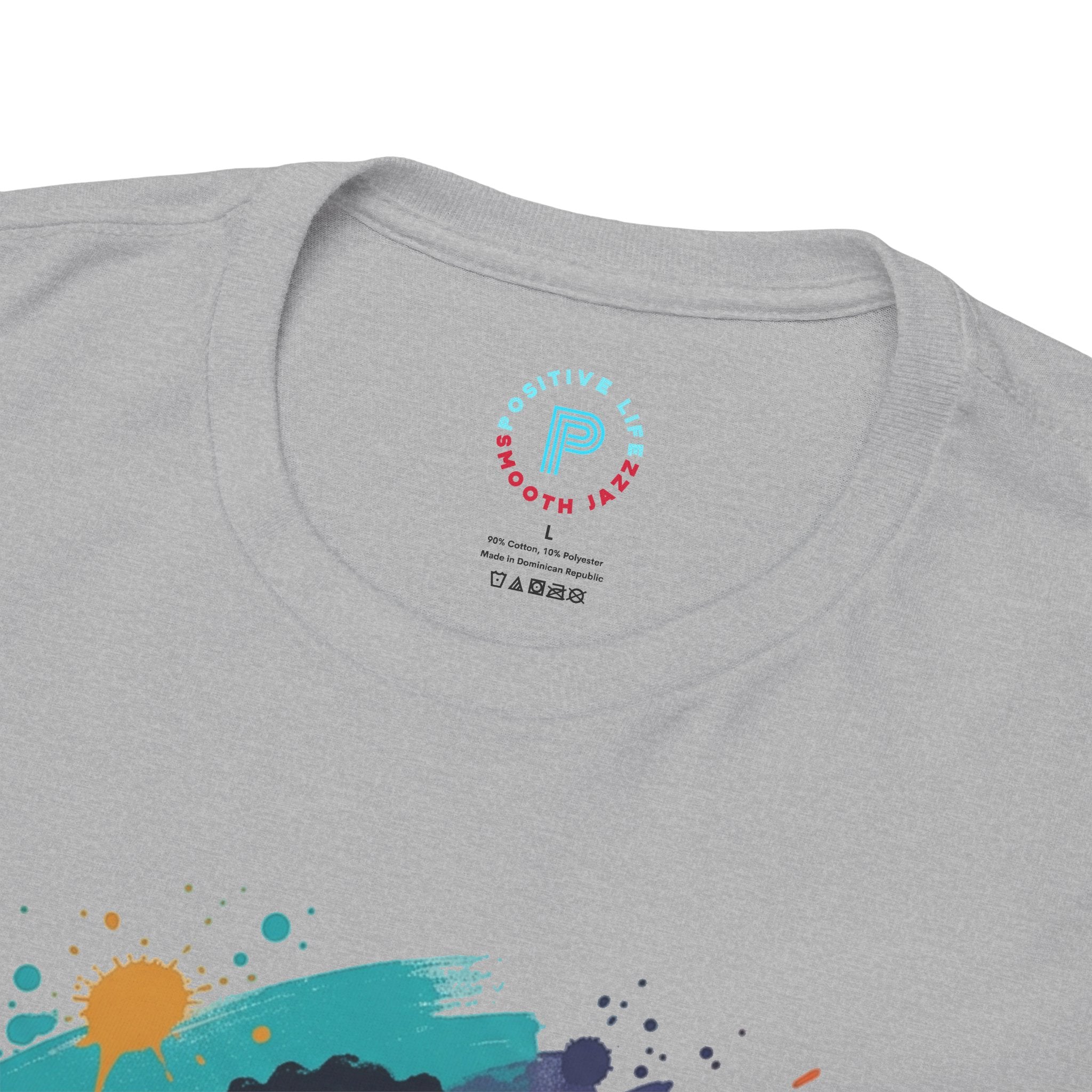 Music Lover Graphic Tee — Colorful Headphones Portrait T-Shirt
