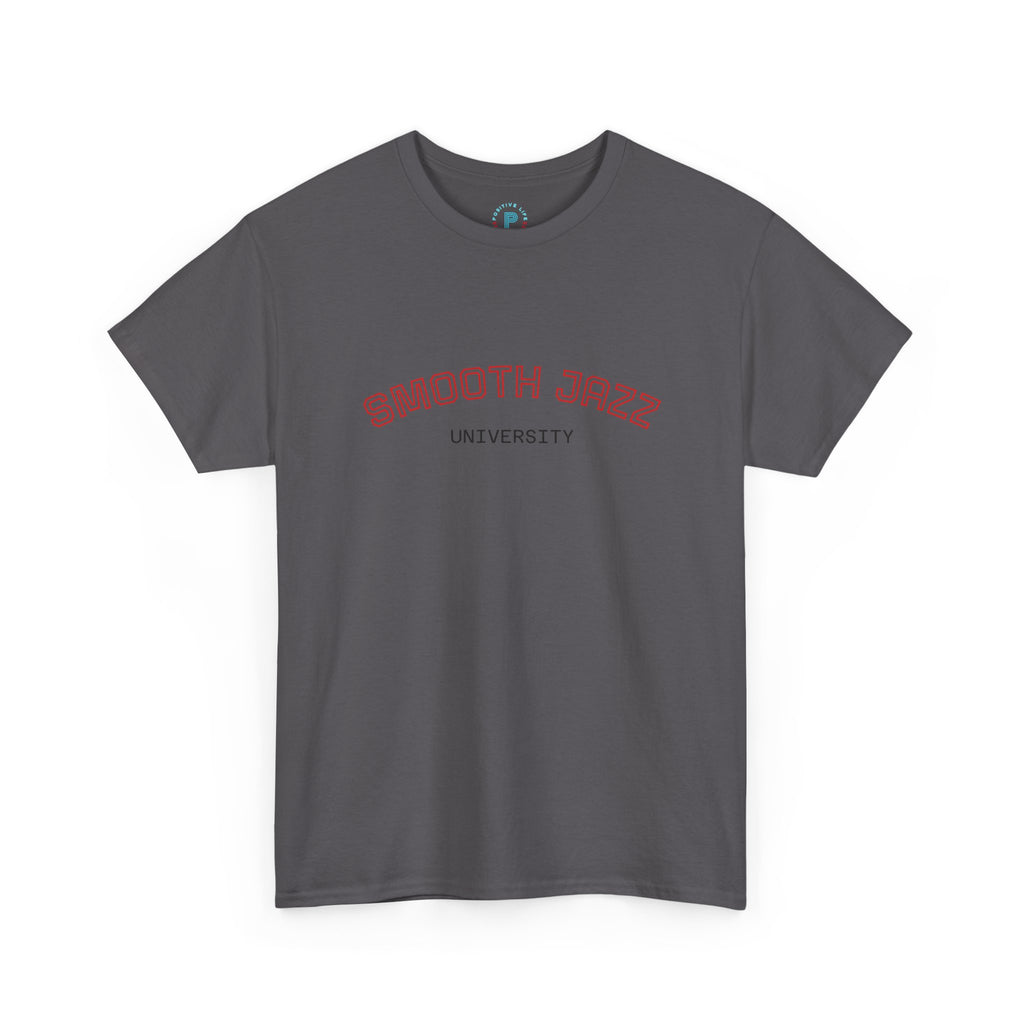 Smooth Jazz University Tee — Retro Campus Style T-Shirt