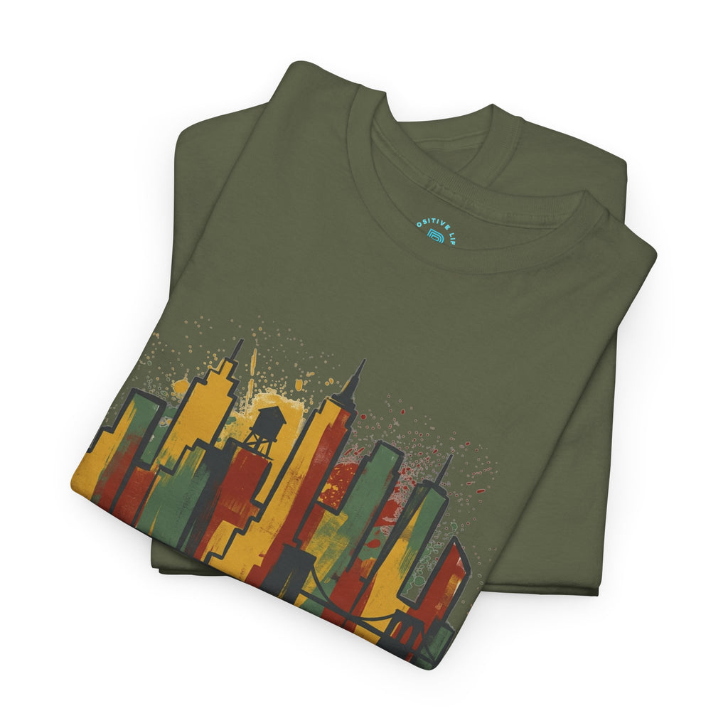 City Skyline T‑Shirt — Colorful Urban Skyline Graphic Tee
