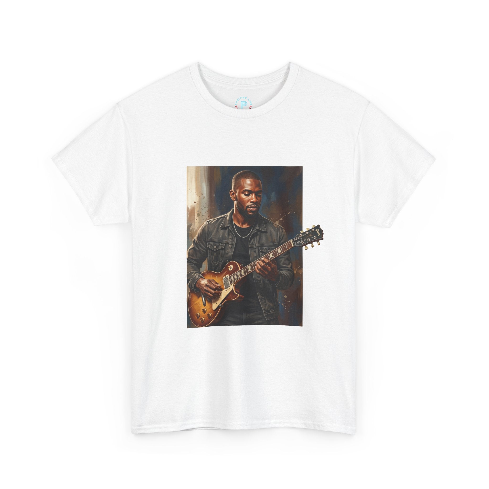 Guitarist Portrait T-Shirt — Soulful Electric Guitar Music Tee